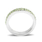LO4756 - Rhodium Brass Ring with Top Grade Crystal in Peridot-3