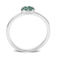 LO4765 - Rhodium Brass Ring with Top Grade Crystal in Emerald-3