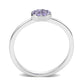 LO4766 - Rhodium Brass Ring with Top Grade Crystal in Tanzanite-3
