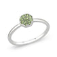 LO4767 - Rhodium Brass Ring with Top Grade Crystal in Peridot-0