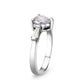 LO5S203- Sterling Silver Ring with CZ In light Amethyst  High Polished( NO Plating)-3