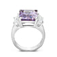 LO5S212- Sterling Silver Ring with CZ In Amethyst High Polished( NO Plating)-2