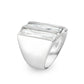 LO5S219- Sterling Silver Ring with CZ In Clear High Polished( NO Plating)-3