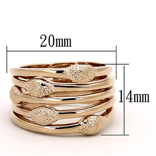 LOA899 - Rose Gold Brass Ring with No Stone-1