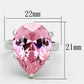 LOAS948 - Rhodium 925 Sterling Silver Ring with AAA Grade CZ  in Rose-1
