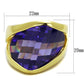 LOS821 - Gold 925 Sterling Silver Ring with AAA Grade CZ  in Tanzanite-1