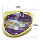 LOS822 - Gold 925 Sterling Silver Ring with AAA Grade CZ  in Amethyst-1
