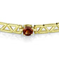 LOS840 - Gold 925 Sterling Silver Bracelet with AAA Grade CZ  in Multi Color-1