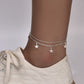 Boho Star Charm Anklet For Women Silver Ankle Bracelet-0