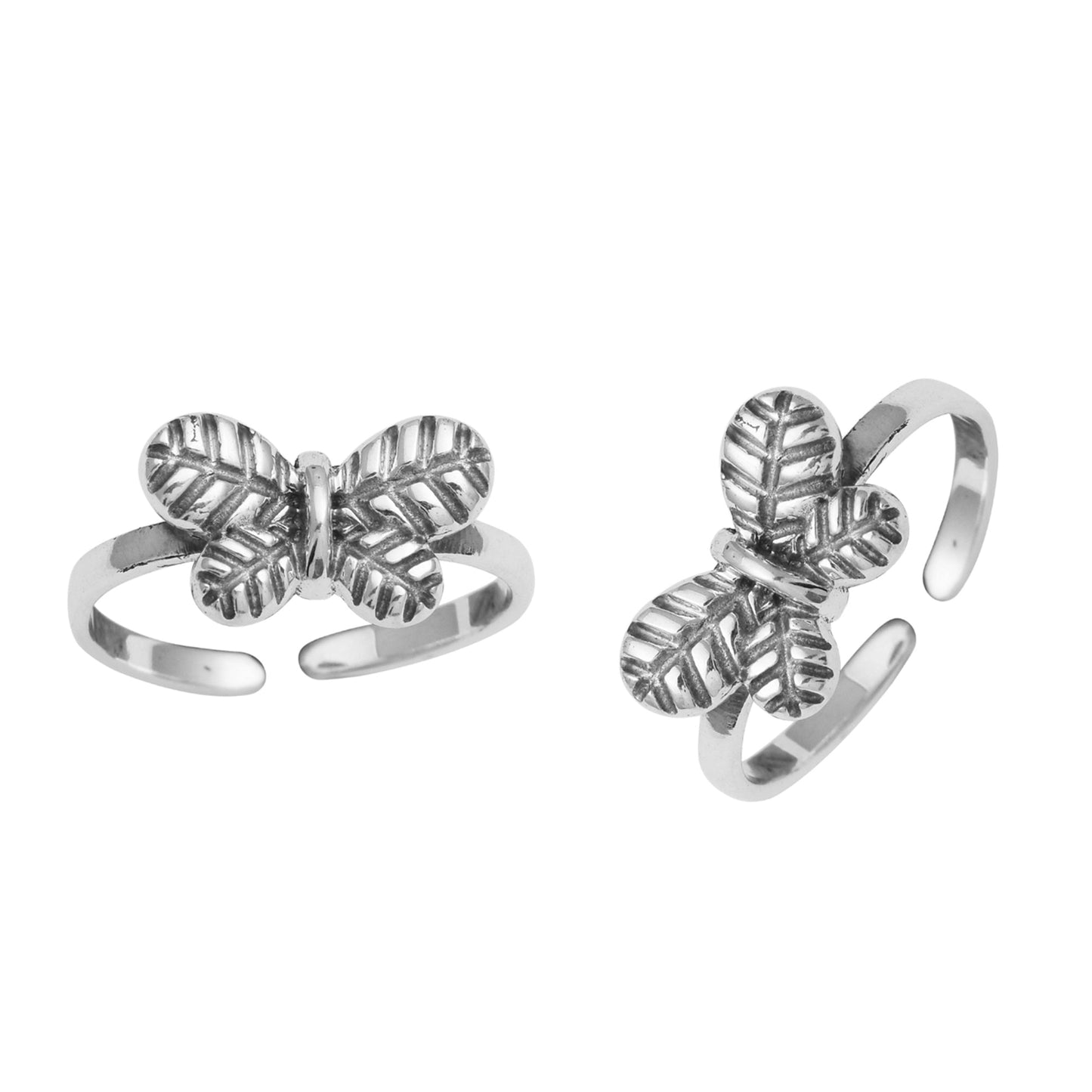 Butterfly Toe Ring - Sterling Silver-0
