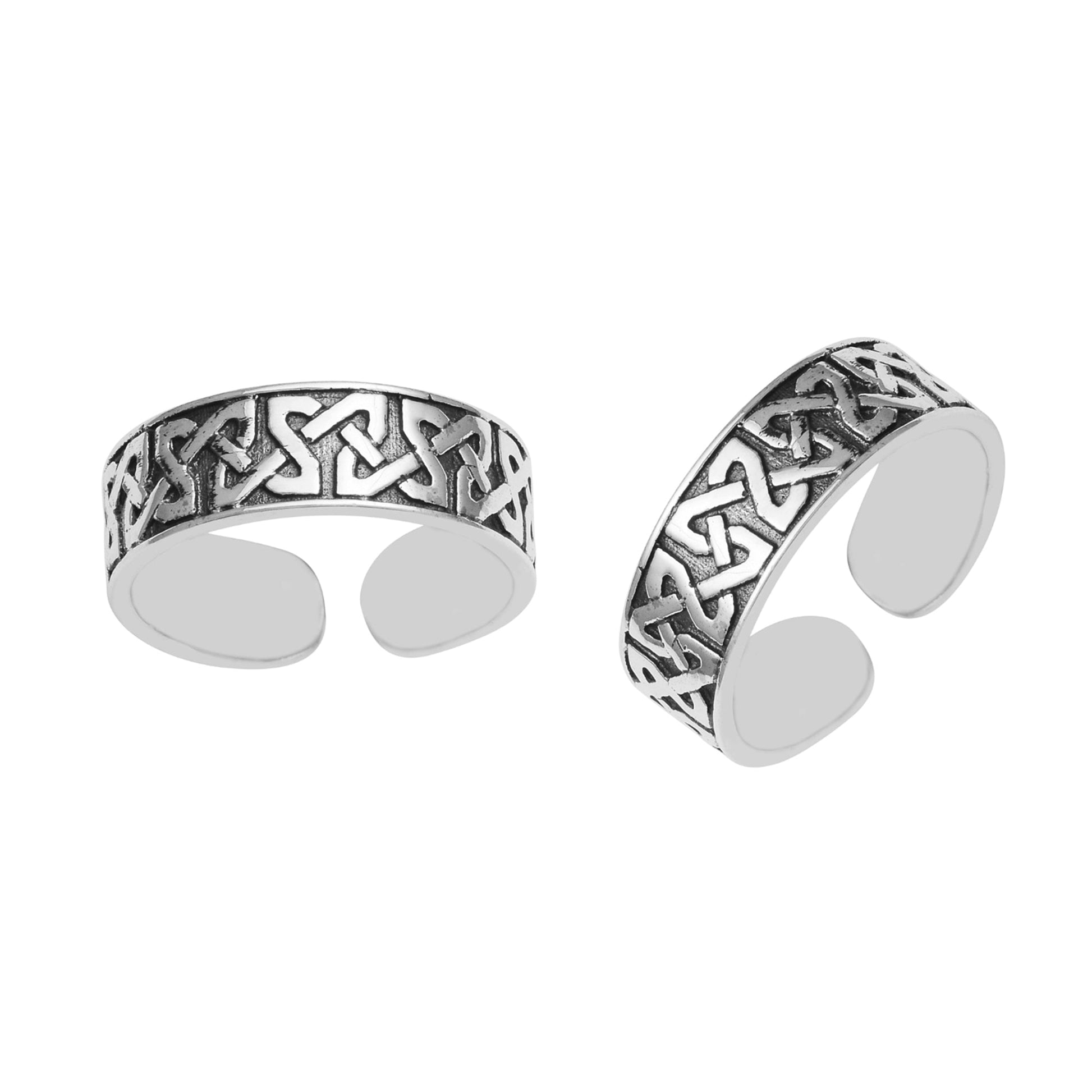 Celtic Knot Toe Ring - Sterling Silver-0
