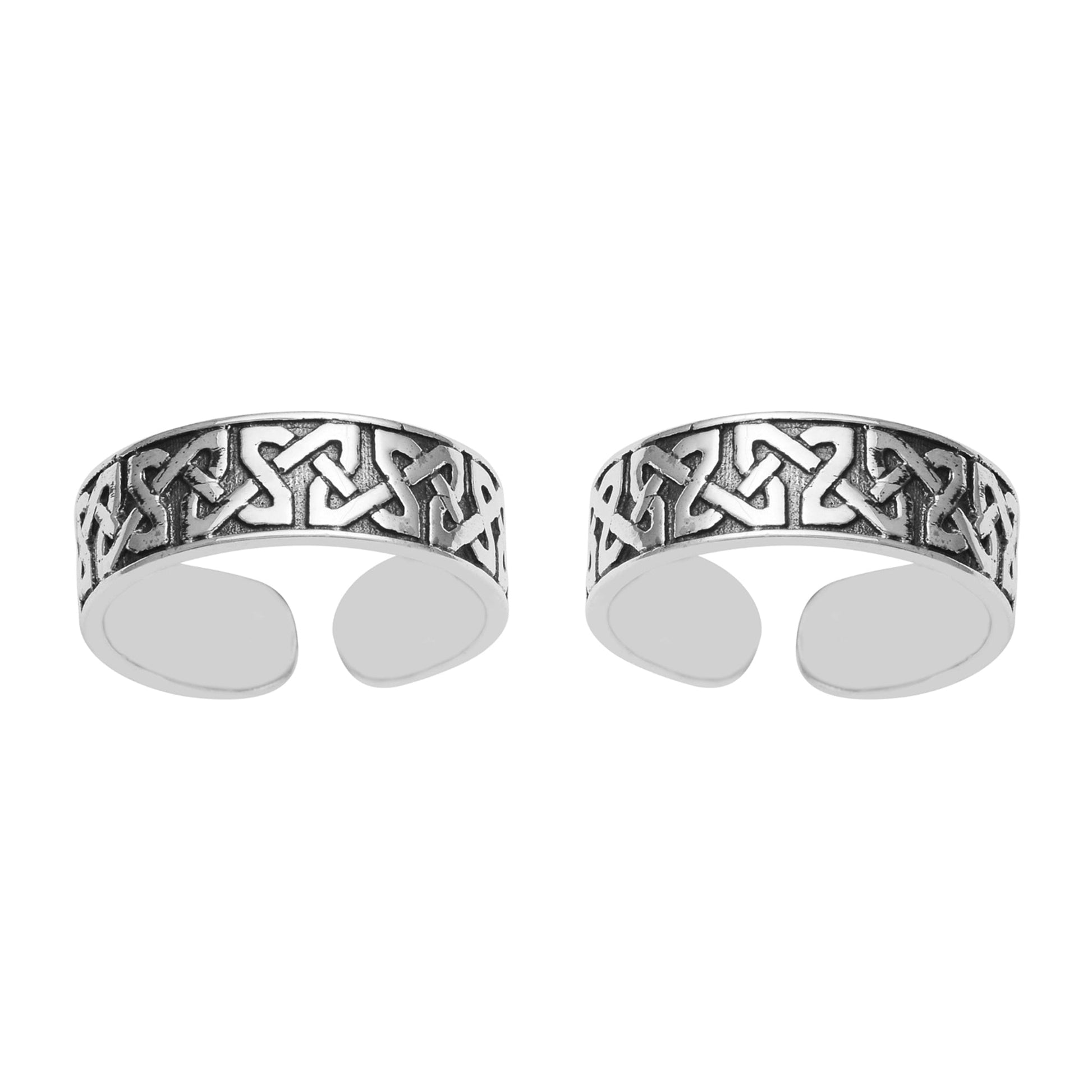 Celtic Knot Toe Ring - Sterling Silver-1