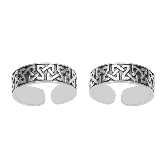 Celtic Knot Toe Ring - Sterling Silver-1