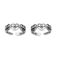 Heart Toe Ring – Sterling Silver-1