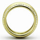 TK1096 - IP Gold(Ion Plating) Stainless Steel Ring with Top Grade Crystal  in Clear-2