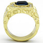 TK1192 - IP Gold(Ion Plating) Stainless Steel Ring with Top Grade Crystal  in Montana-2