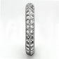 TK1225 - High polished (no plating) Stainless Steel Ring with AAA Grade CZ  in Clear-3