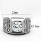 TK1233 - High polished (no plating) Stainless Steel Ring with AAA Grade CZ  in Clear-1