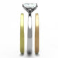 TK1279 - Three Tone (IP Gold & IP Rose Gold & High Polished) Stainless Steel Ring with AAA Grade CZ  in Clear-3