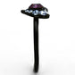 TK1300 - IP Black(Ion Plating) Stainless Steel Ring with Top Grade Crystal  in Amethyst-3