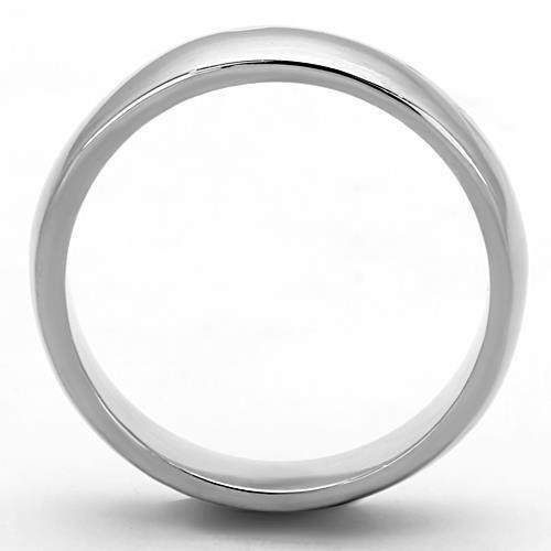 TK1375 - High polished (no plating) Stainless Steel Ring with No Stone-1