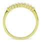 TK1390 - IP Gold(Ion Plating) Stainless Steel Ring with Top Grade Crystal  in Clear-2