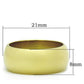 TK1391 - IP Gold(Ion Plating) Stainless Steel Ring with No Stone-1