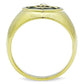 TK1403 - IP Gold(Ion Plating) Stainless Steel Ring with Top Grade Crystal  in Clear-1