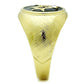 TK1403 - IP Gold(Ion Plating) Stainless Steel Ring with Top Grade Crystal  in Clear-3