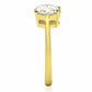 TK1405 - IP Gold(Ion Plating) Stainless Steel Ring with AAA Grade CZ  in Clear-4