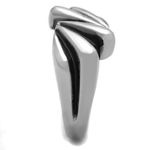 TK1520 - High polished (no plating) Stainless Steel Ring with No Stone-3