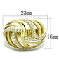 TK1627 - IP Gold(Ion Plating) Stainless Steel Ring with AAA Grade CZ  in Clear-1