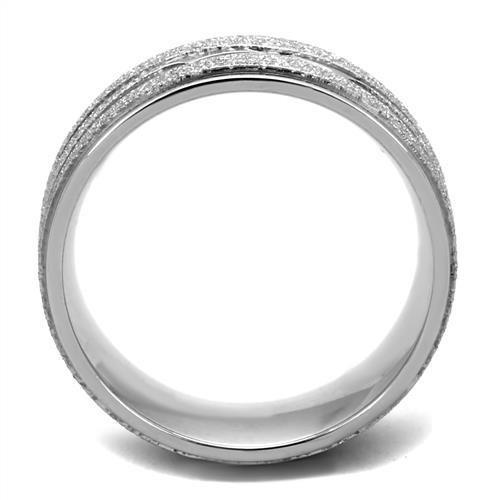 TK1671 - High polished (no plating) Stainless Steel Ring with No Stone-2