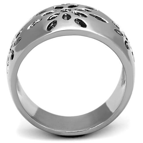 TK1684 - High polished (no plating) Stainless Steel Ring with No Stone-2