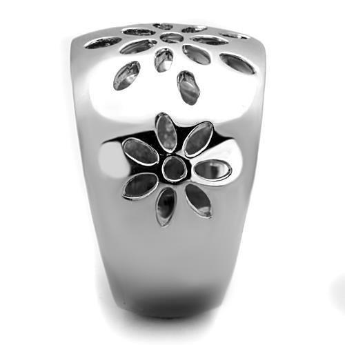 TK1684 - High polished (no plating) Stainless Steel Ring with No Stone-3