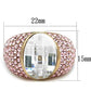 TK1692 - IP Rose Gold(Ion Plating) Stainless Steel Ring with AAA Grade CZ  in Clear-1