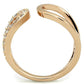 TK1694 - IP Rose Gold(Ion Plating) Stainless Steel Ring with AAA Grade CZ  in Clear-2