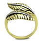 TK1707 - Two-Tone IP Gold (Ion Plating) Stainless Steel Ring with Epoxy  in Jet-2