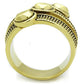 TK1718 - IP Gold(Ion Plating) Stainless Steel Ring with Epoxy  in Jet-2