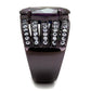 TK1752DC - IP Dark Brown (IP coffee) Stainless Steel Ring with AAA Grade CZ  in Amethyst-3