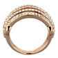 TK1797 - IP Rose Gold(Ion Plating) Stainless Steel Ring with Top Grade Crystal  in Clear-2