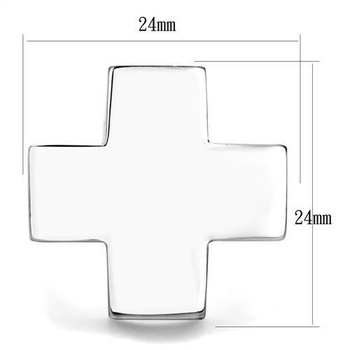 TK1827 - High polished (no plating) Stainless Steel Ring with No Stone-1