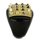 TK1842 - IP Gold+ IP Black (Ion Plating) Stainless Steel Ring with No Stone-3