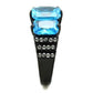 TK1866 - IP Black(Ion Plating) Stainless Steel Ring with AAA Grade CZ  in Sea Blue-3