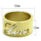 TK1878 - IP Gold(Ion Plating) Stainless Steel Ring with No Stone-1