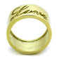 TK1878 - IP Gold(Ion Plating) Stainless Steel Ring with No Stone-2