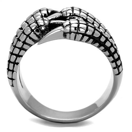 TK1881 - High polished (no plating) Stainless Steel Ring with No Stone-2