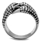 TK1881 - High polished (no plating) Stainless Steel Ring with No Stone-2
