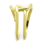 TK1883 - IP Gold(Ion Plating) Stainless Steel Ring with No Stone-3