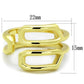 TK1884 - IP Gold(Ion Plating) Stainless Steel Ring with No Stone-1